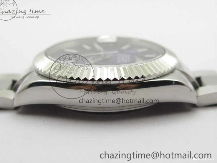 0413 Sky-Dweller 326934 SS AIF Blue Dial on SS Bracelet A23J to RelaxedFit 2787